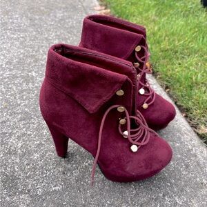 Burgundy heels